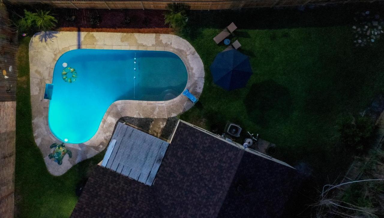 1976Houstongem Luminous Pvtpool & Hottub Dt20Mins For Lrg Families 6Beds 2Bath Villa Bagian luar foto
